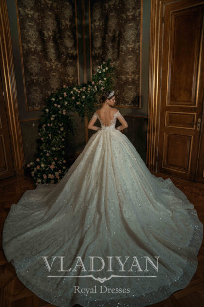Vestidos de novia súper elegantes y románticos, mangas largas transparentes con detalles florales y espalda descubierta