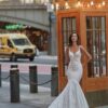 Maddison es un vestido precioso para un look de boda real, con una silueta corte sirena magnífica, consíguelo en Isla Margarita con Bridal Room Boutique